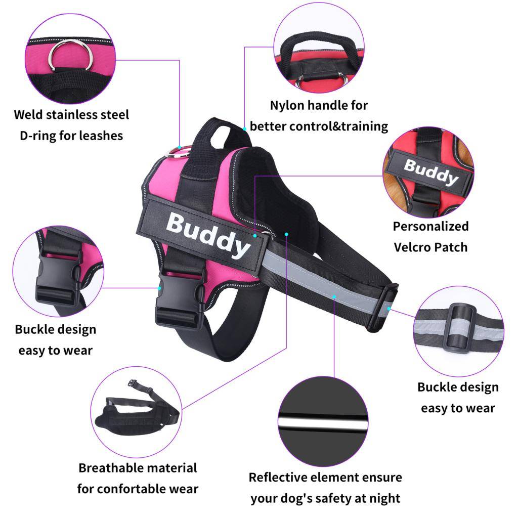 Personalized Dog Harness NO PULL Pet Harness Vest Personalized Dog Harness NO PULL Pet Harness Vest